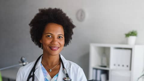 Doctor smiling