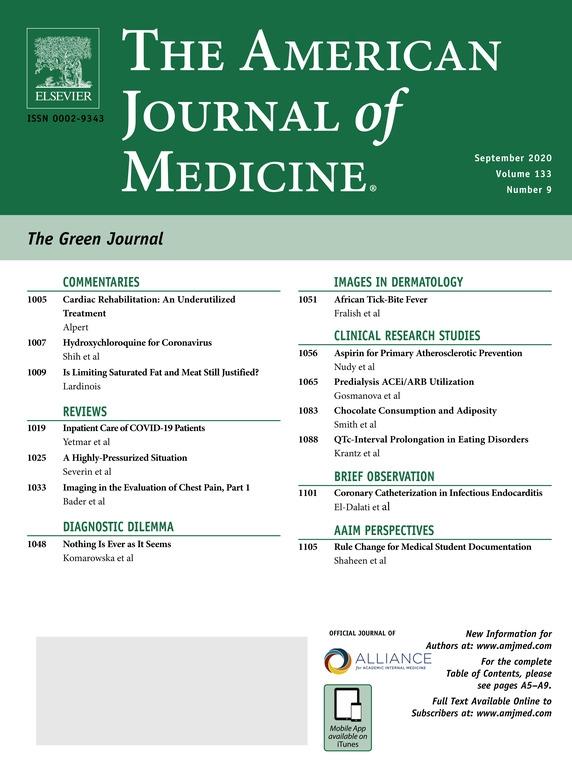 Cover of The American Journal of Medicine