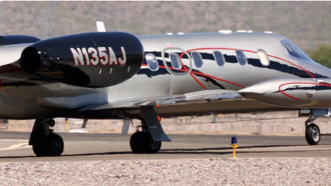 A medical transport airplane