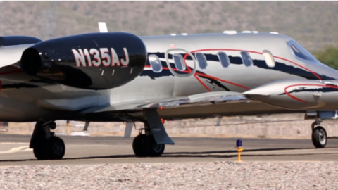 A medical transport airplane